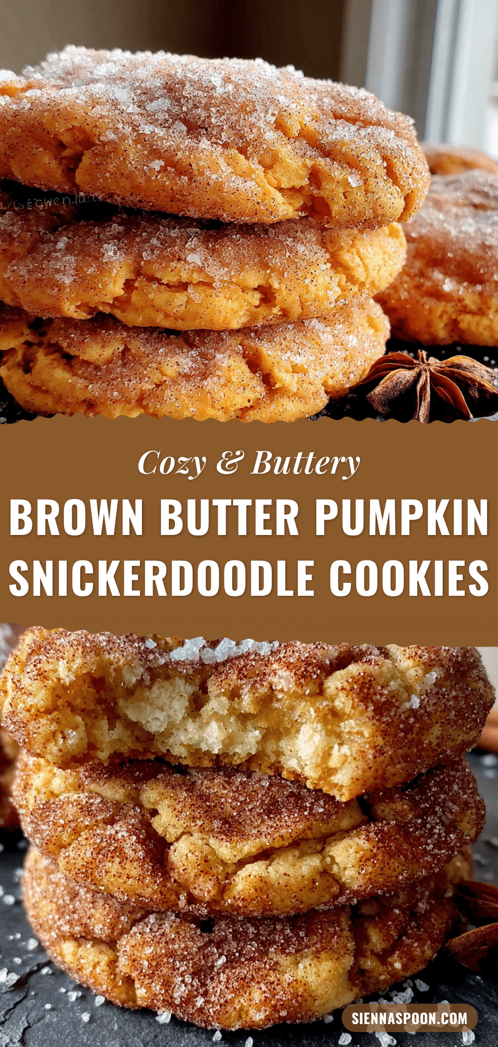 brown butter pumpkin snickerdoodle cookies recipe