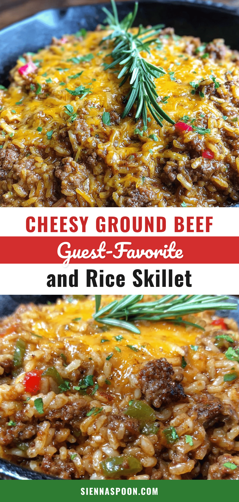 cheesy ground beef and rice skillet recipe