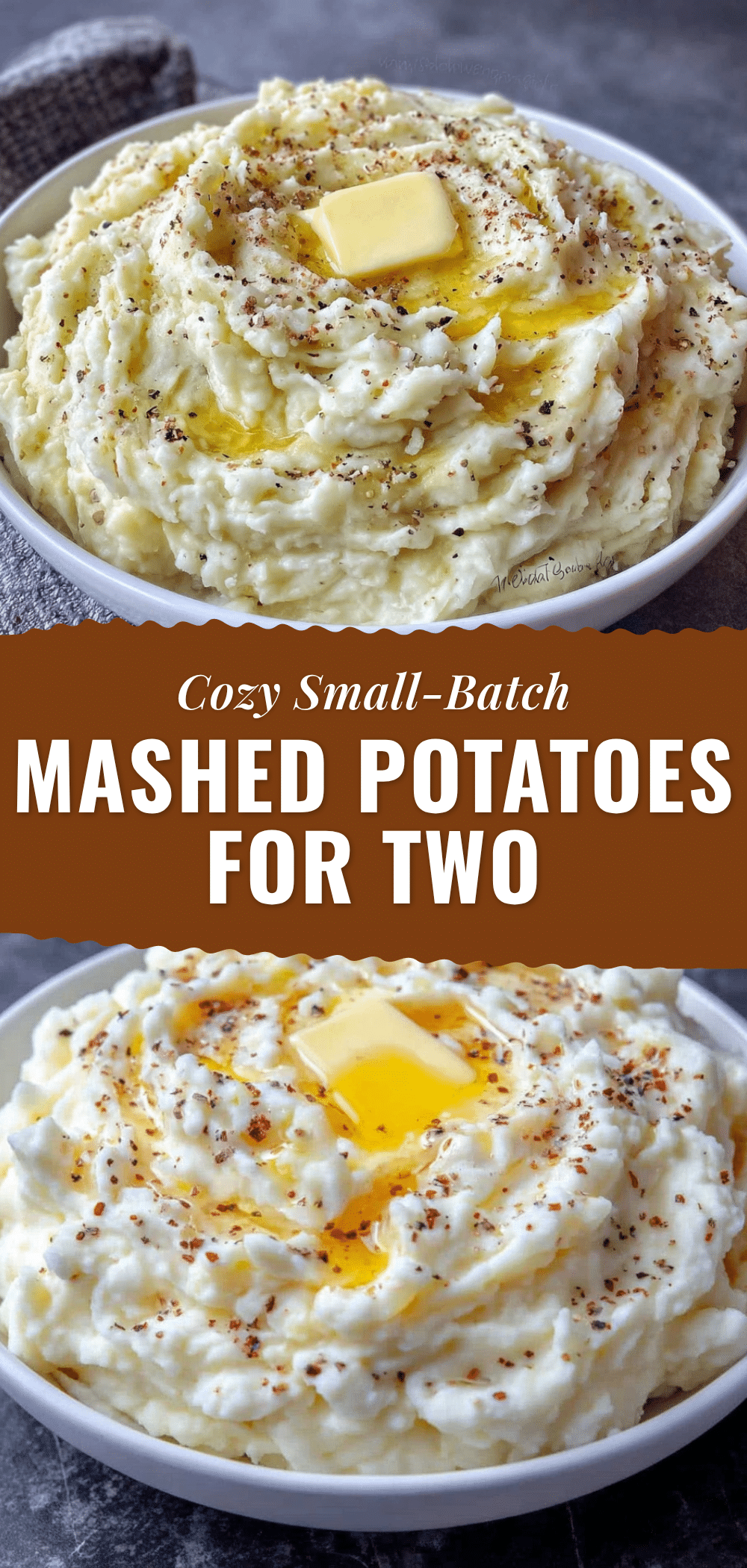 cozy small-batch mashed potatoes for two recipe