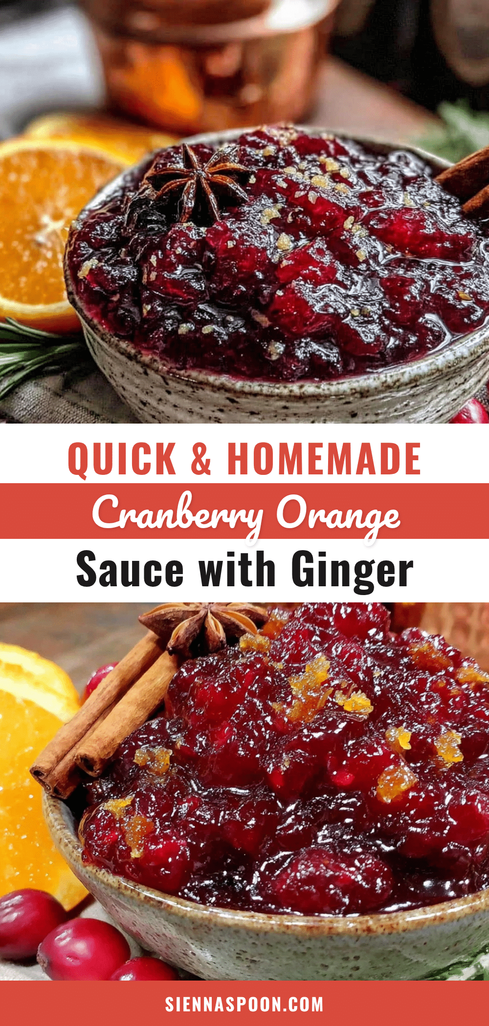 cranberry orange sauce with ginger recipe