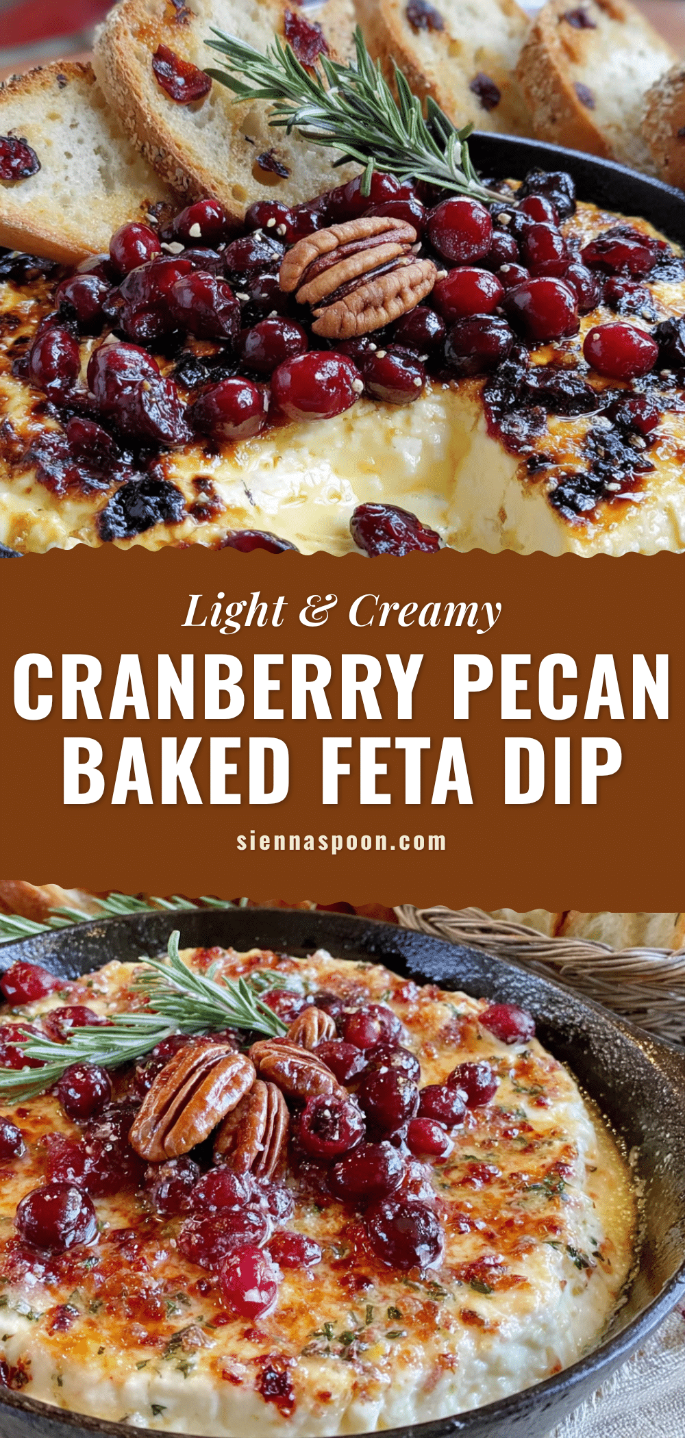cranberry pecan baked feta dip recipe