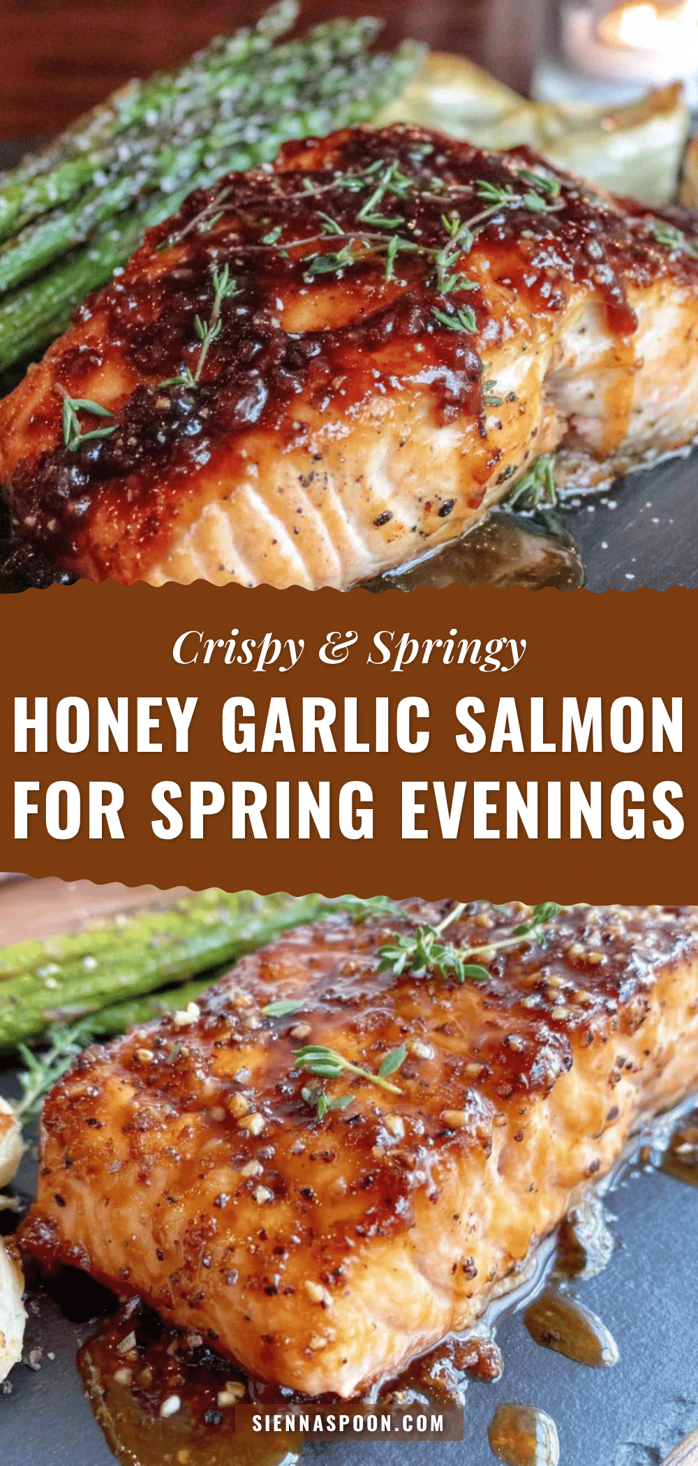 crispy honey garlic baked salmon recipe