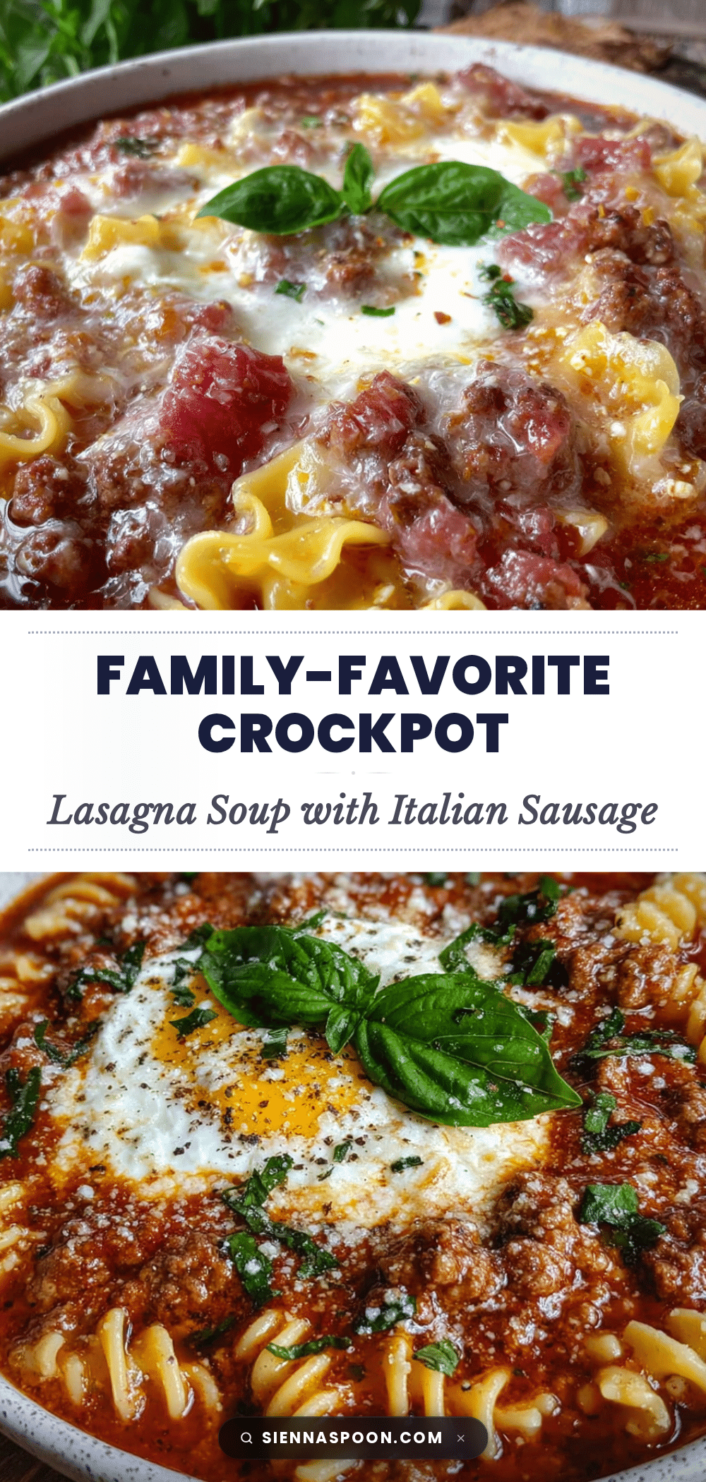 crockpot lasagna soup with italian sausage recipe
