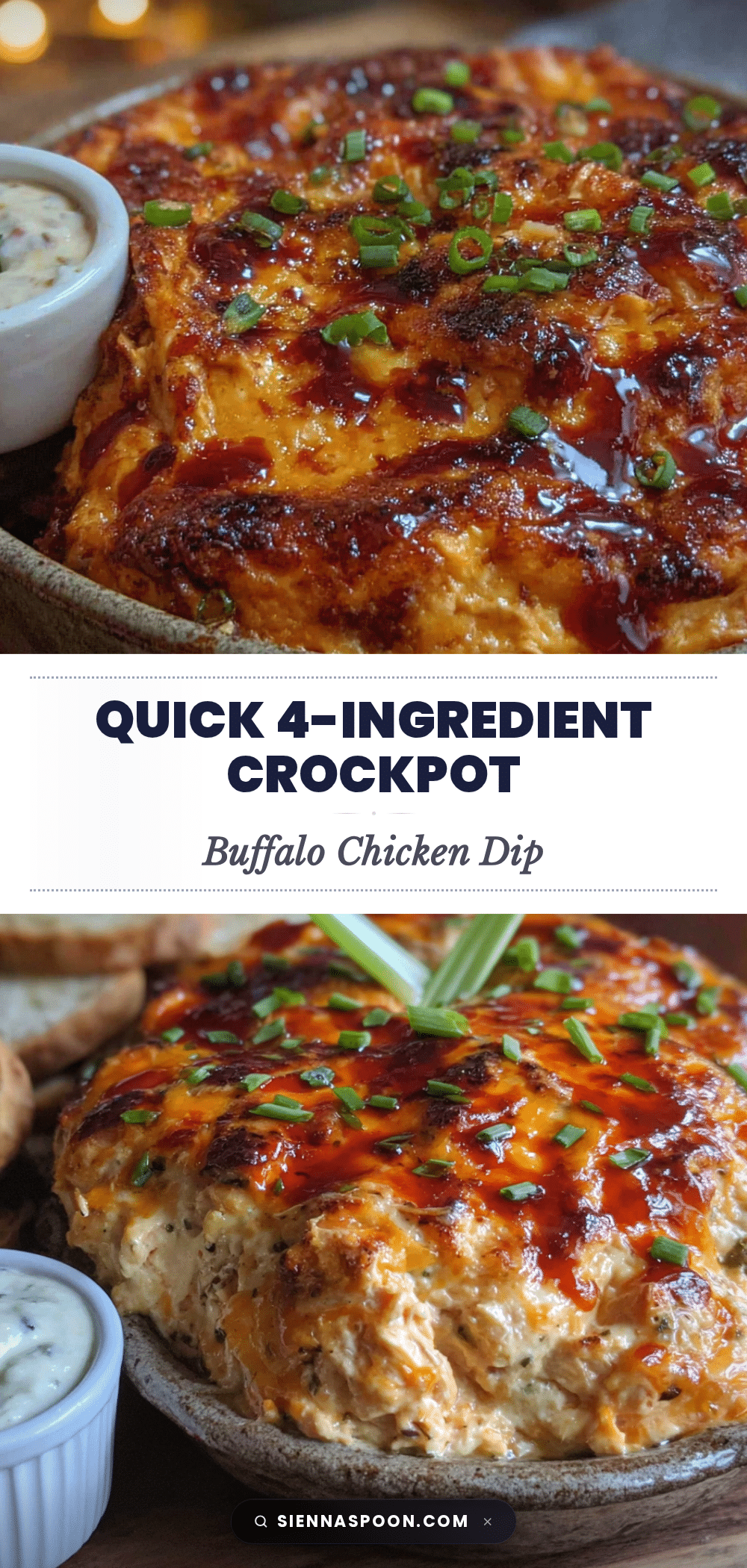easy crockpot buffalo chicken dip recipe