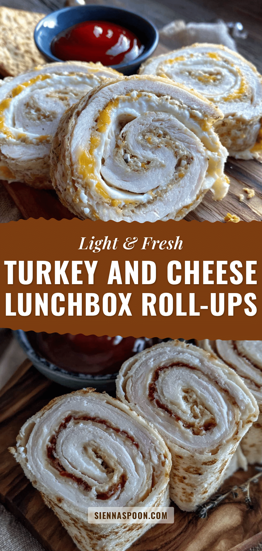 easy light turkey and cheese lunchbox roll-ups recipe