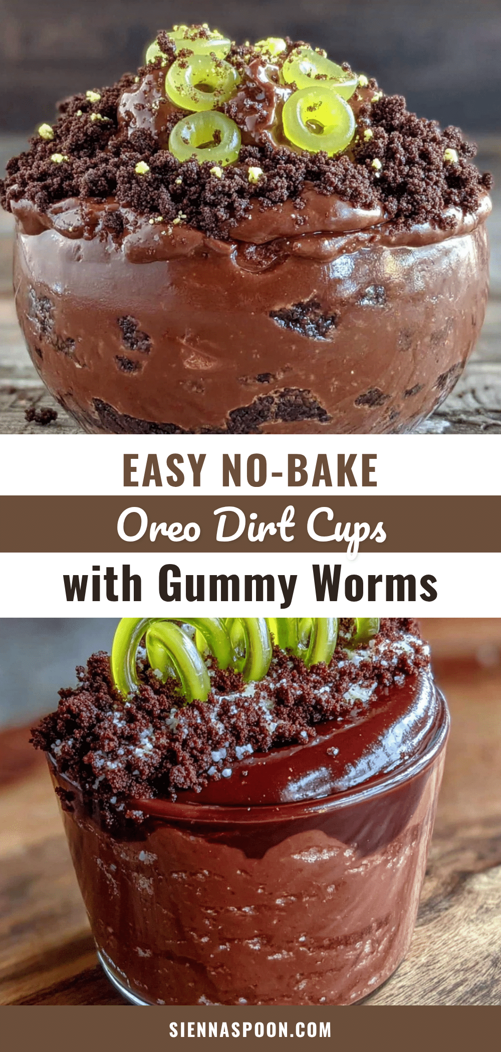 easy no-bake oreo dirt cups with gummy worms recipe