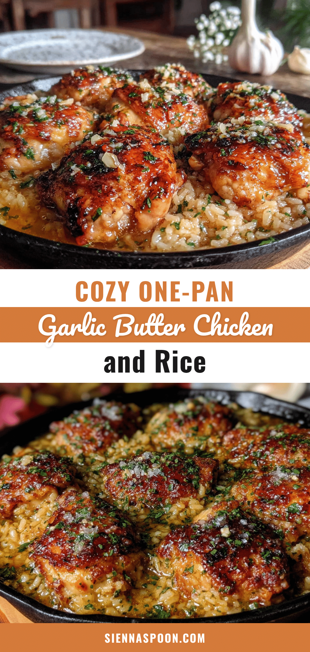 garlic butter chicken and rice recipe