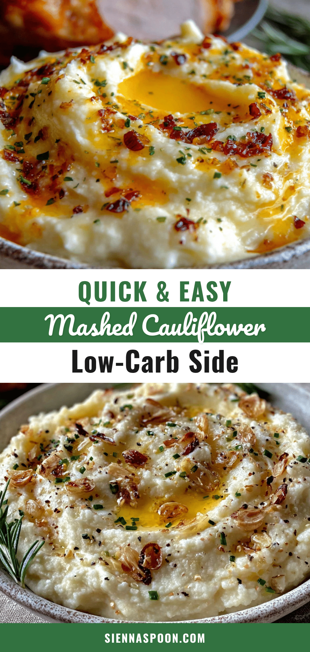 low-carb roasted garlic mashed cauliflower recipe