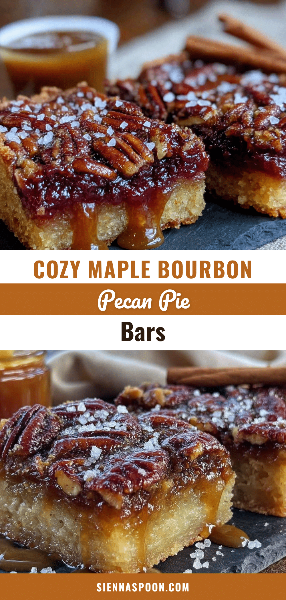 maple bourbon pecan pie bars recipe