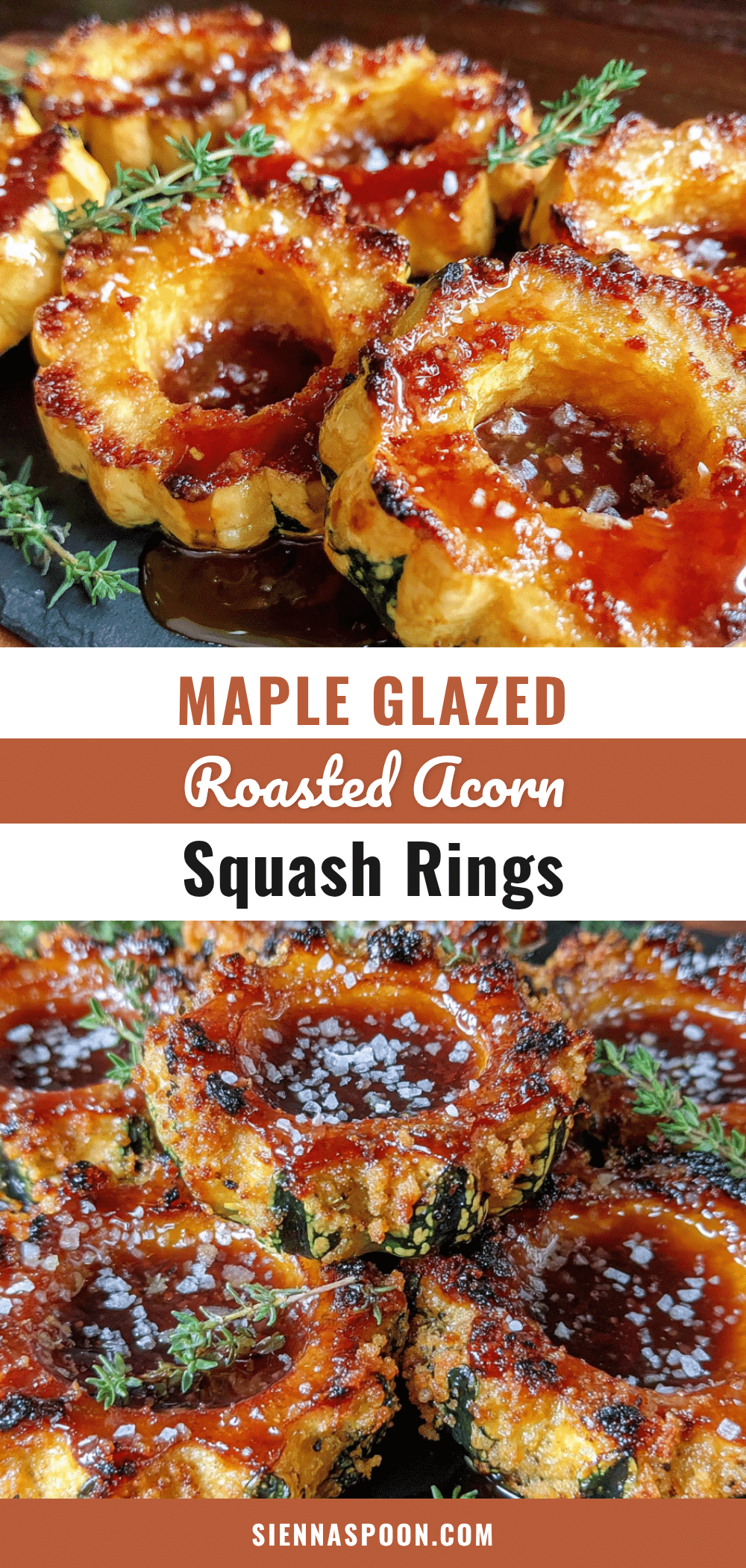 maple glazed roasted acorn squash rings recipe