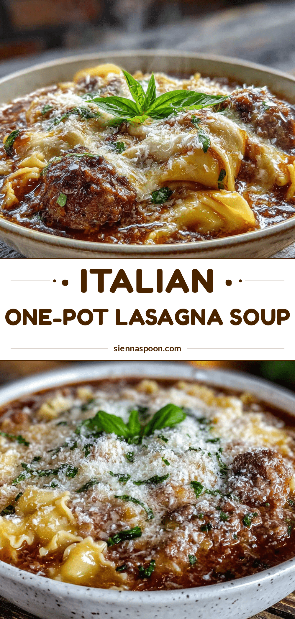 one-pot lasagna soup with Italian sausage recipe