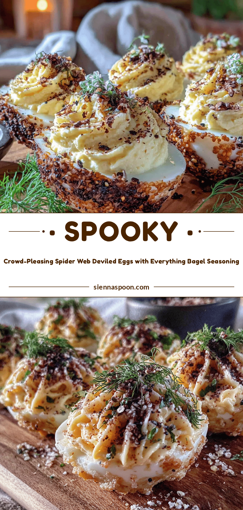 spider web deviled eggs recipe
