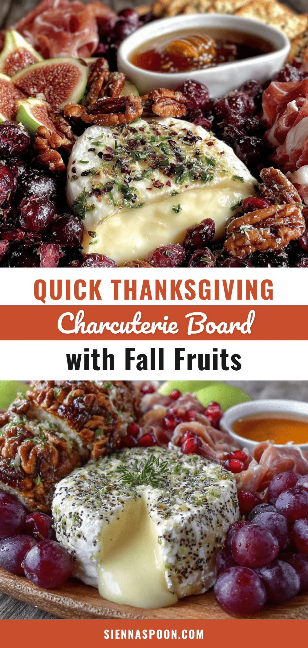 Thanksgiving charcuterie board with fall fruits recipe