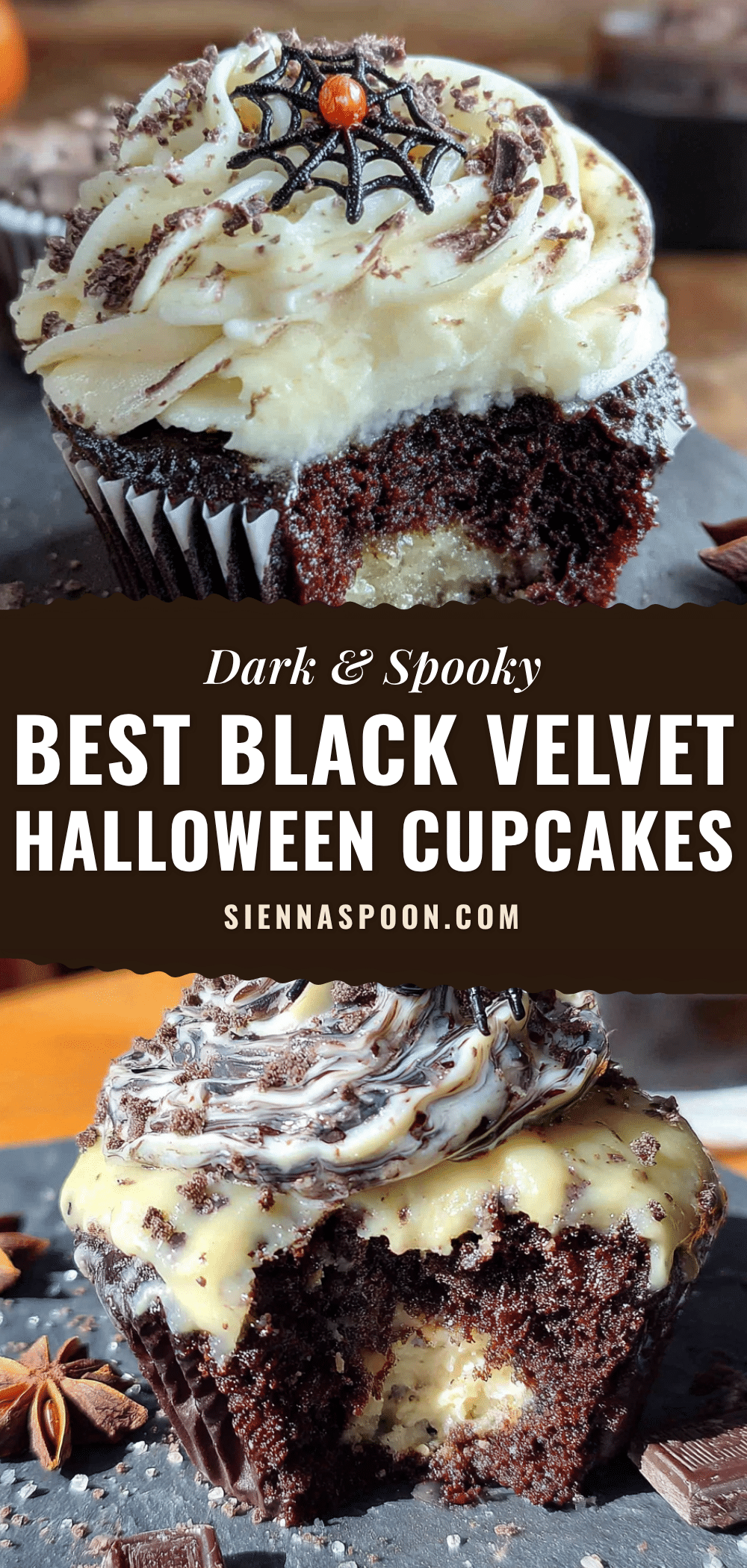 black velvet Halloween cupcakes recipe