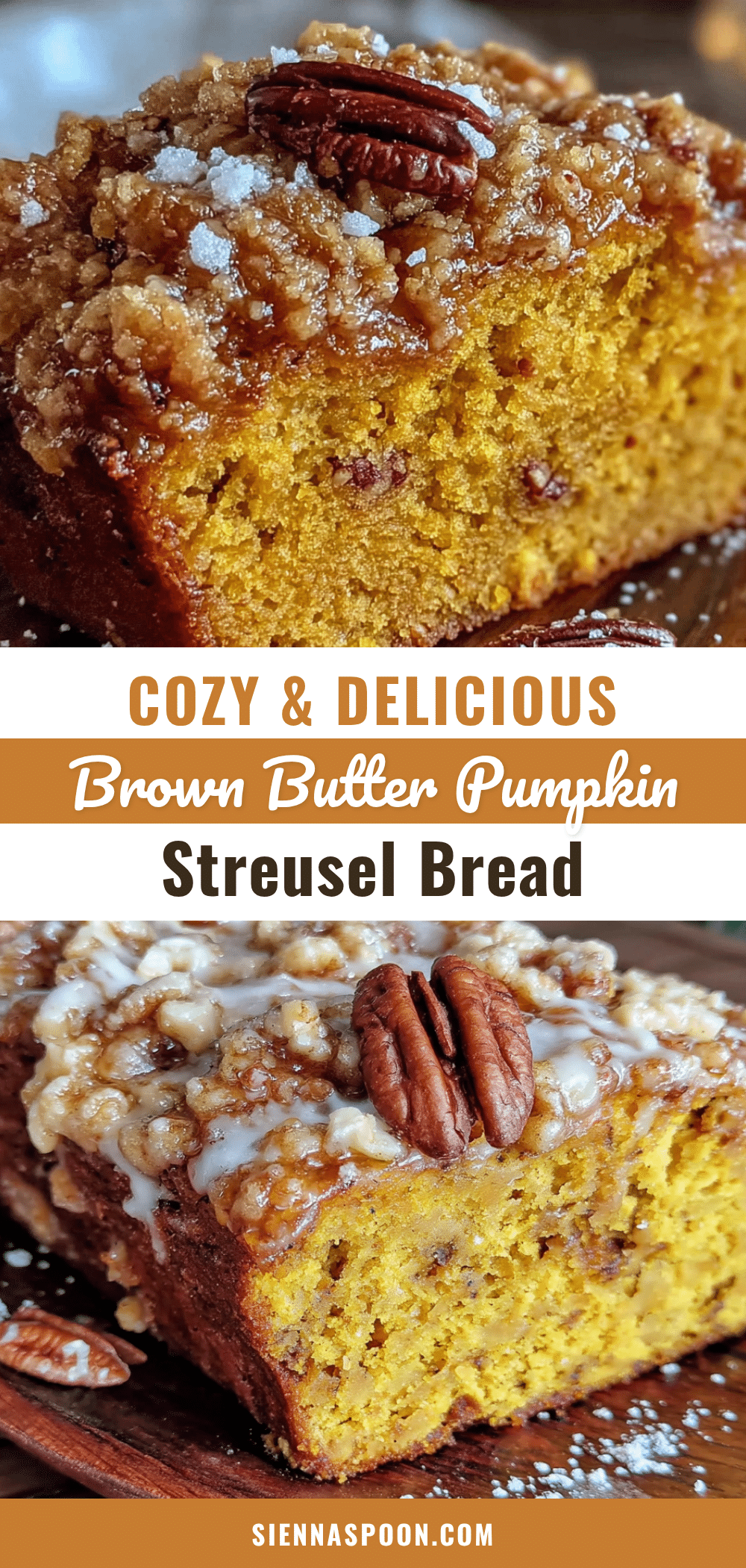 brown butter pumpkin bread with streusel topping recipe