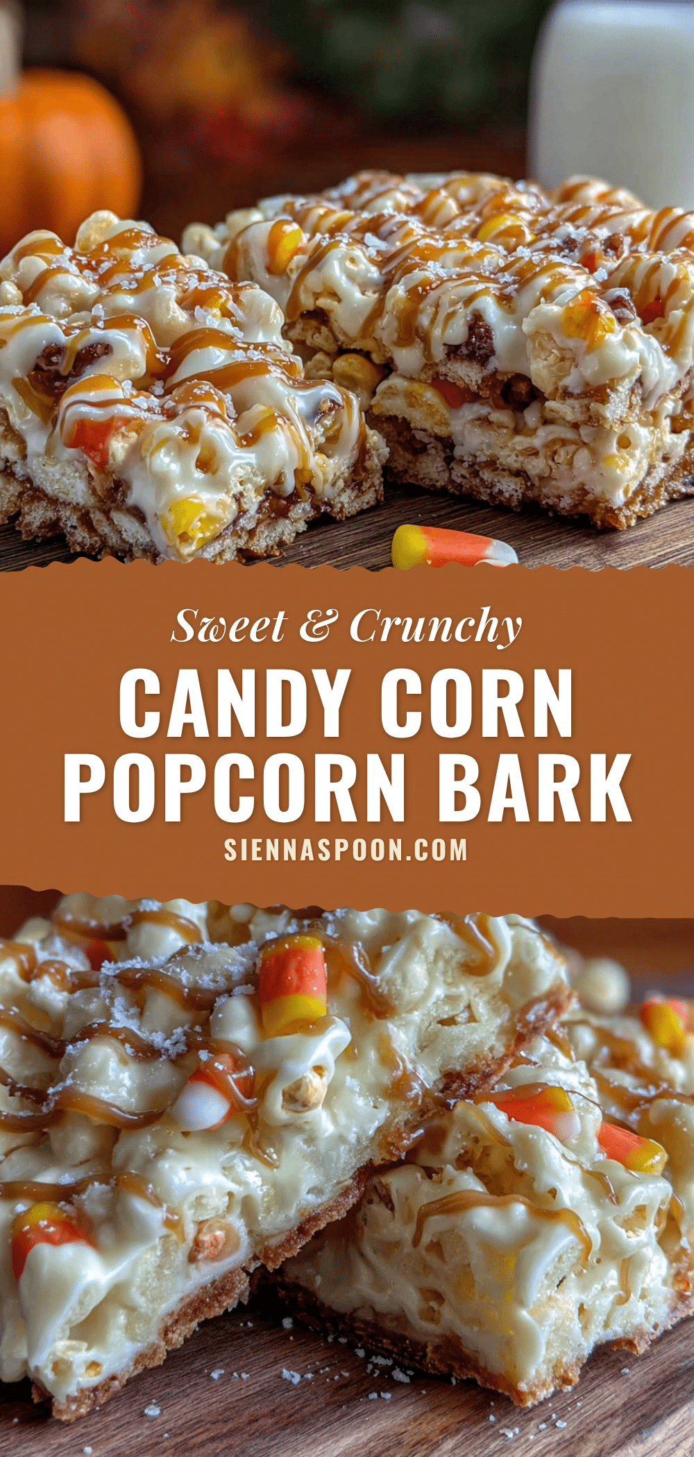 candy corn popcorn bark recipe