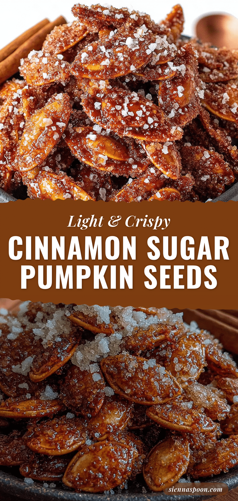 light & crispy cinnamon sugar pumpkin seeds recipe