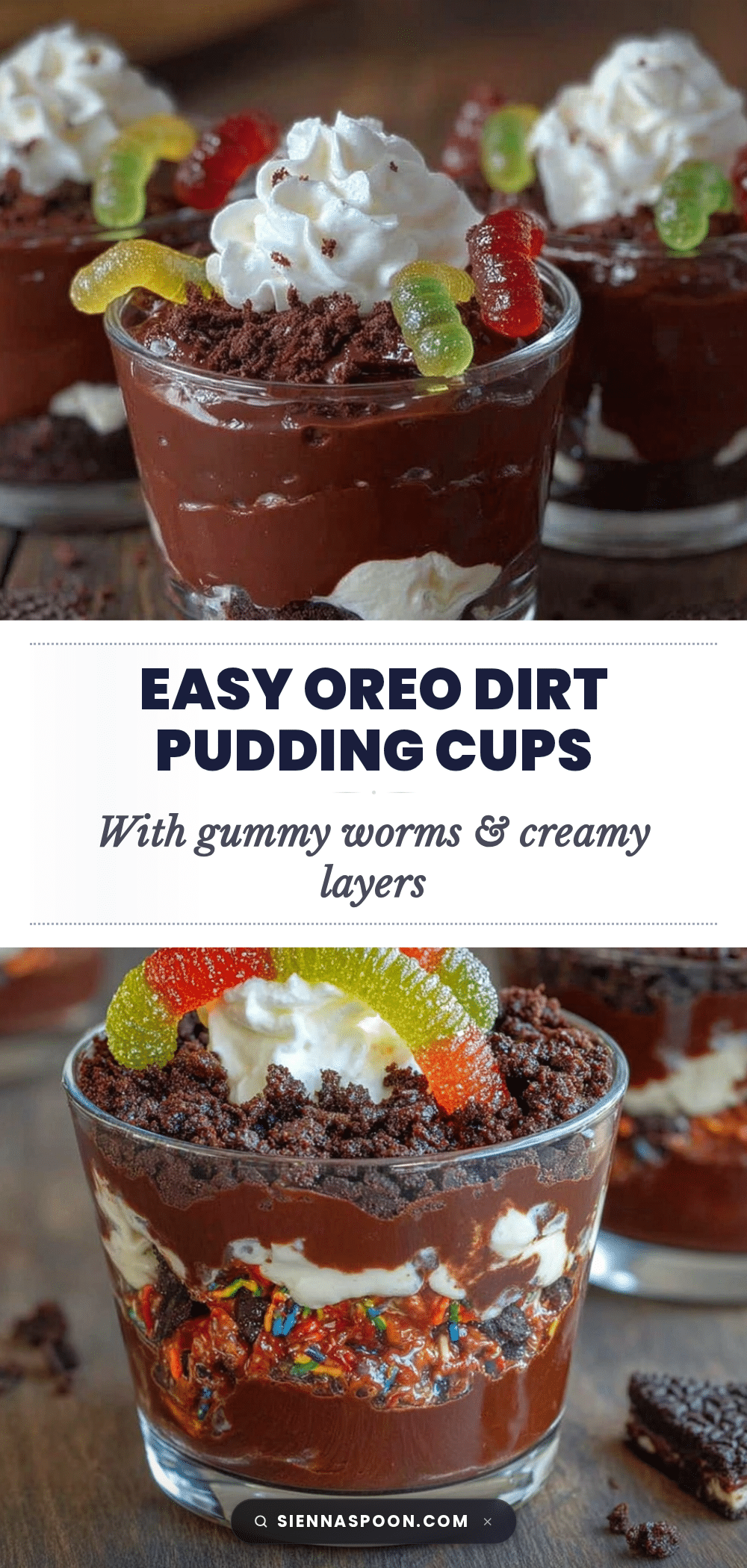 oreo dirt pudding cups recipe