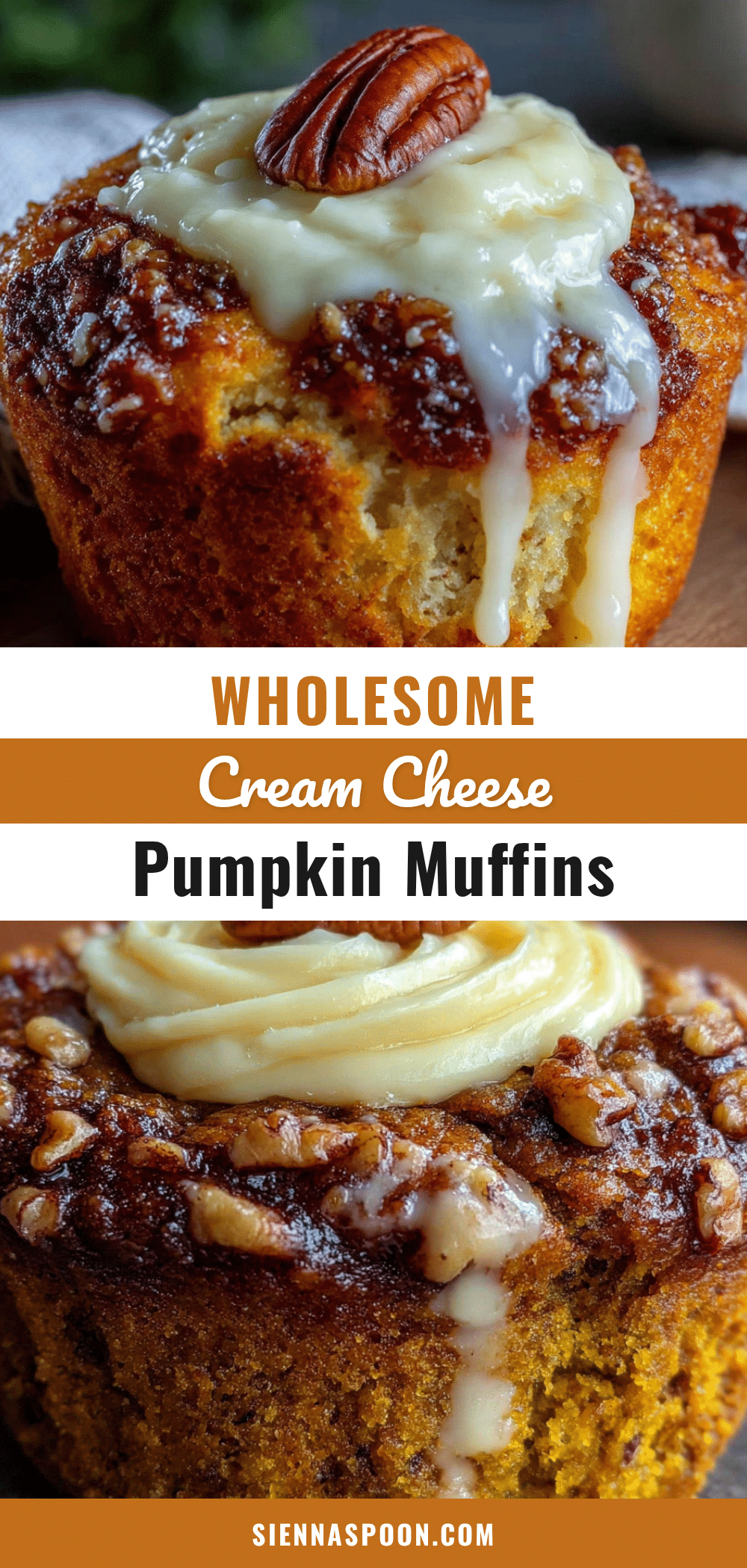 pumpkin muffins with cream cheese filling recipe