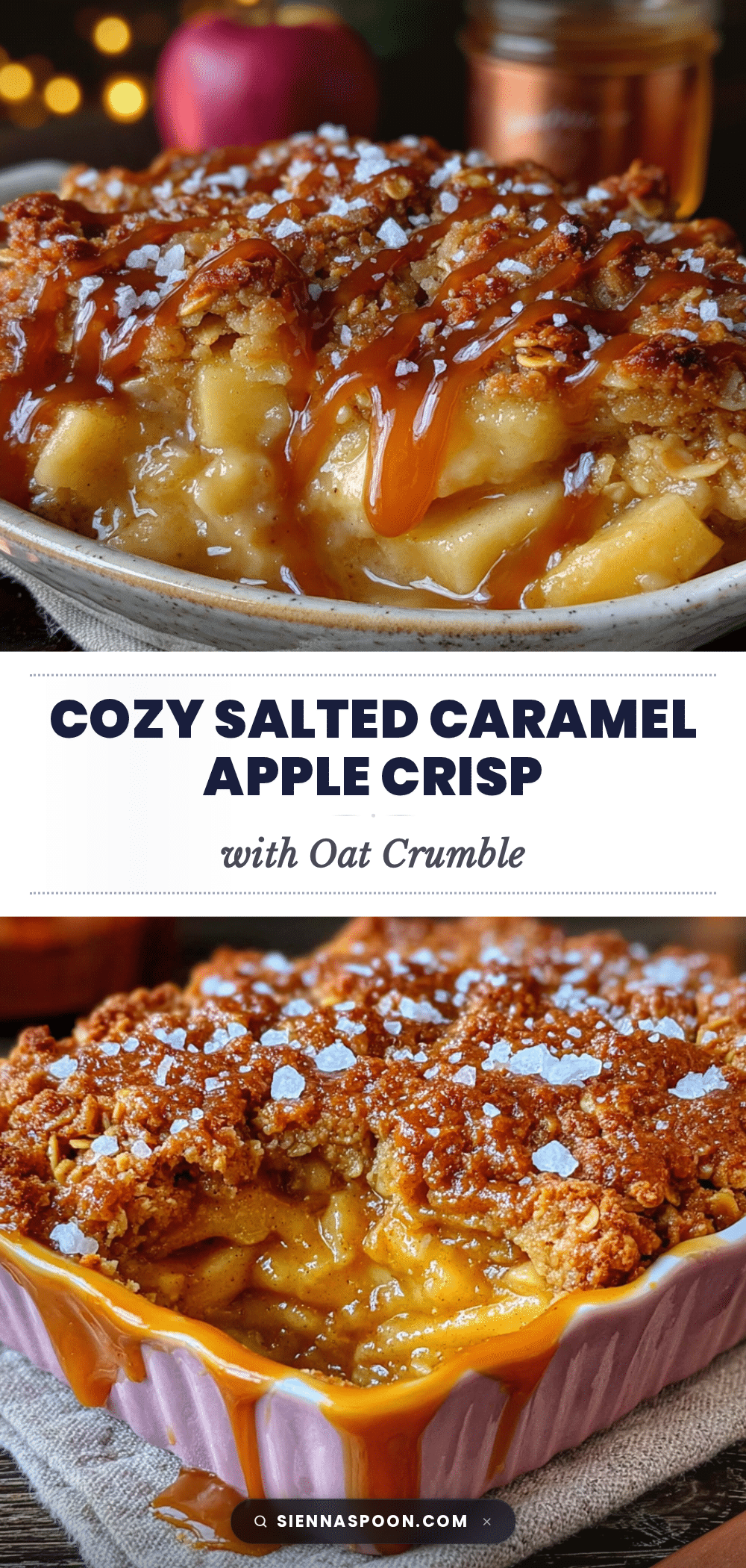 salted caramel apple crisp recipe