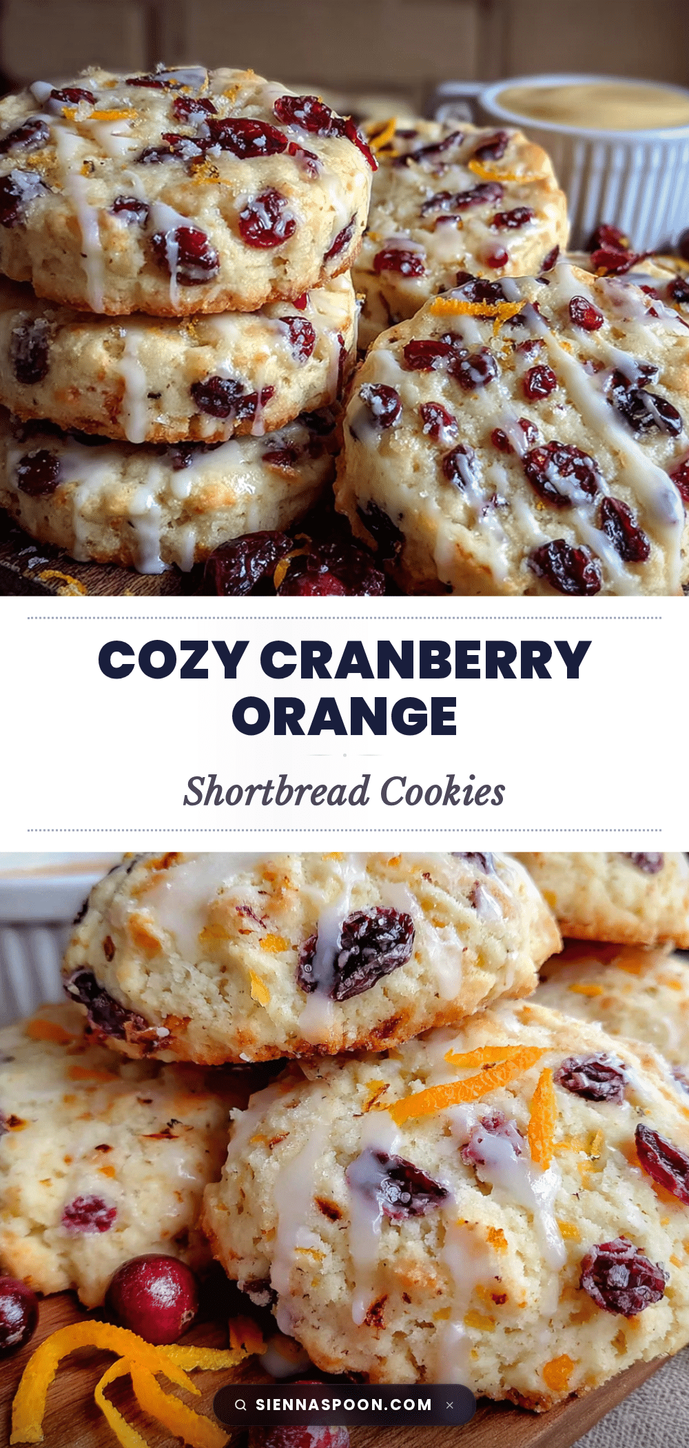 cranberry orange shortbread cookies recipe