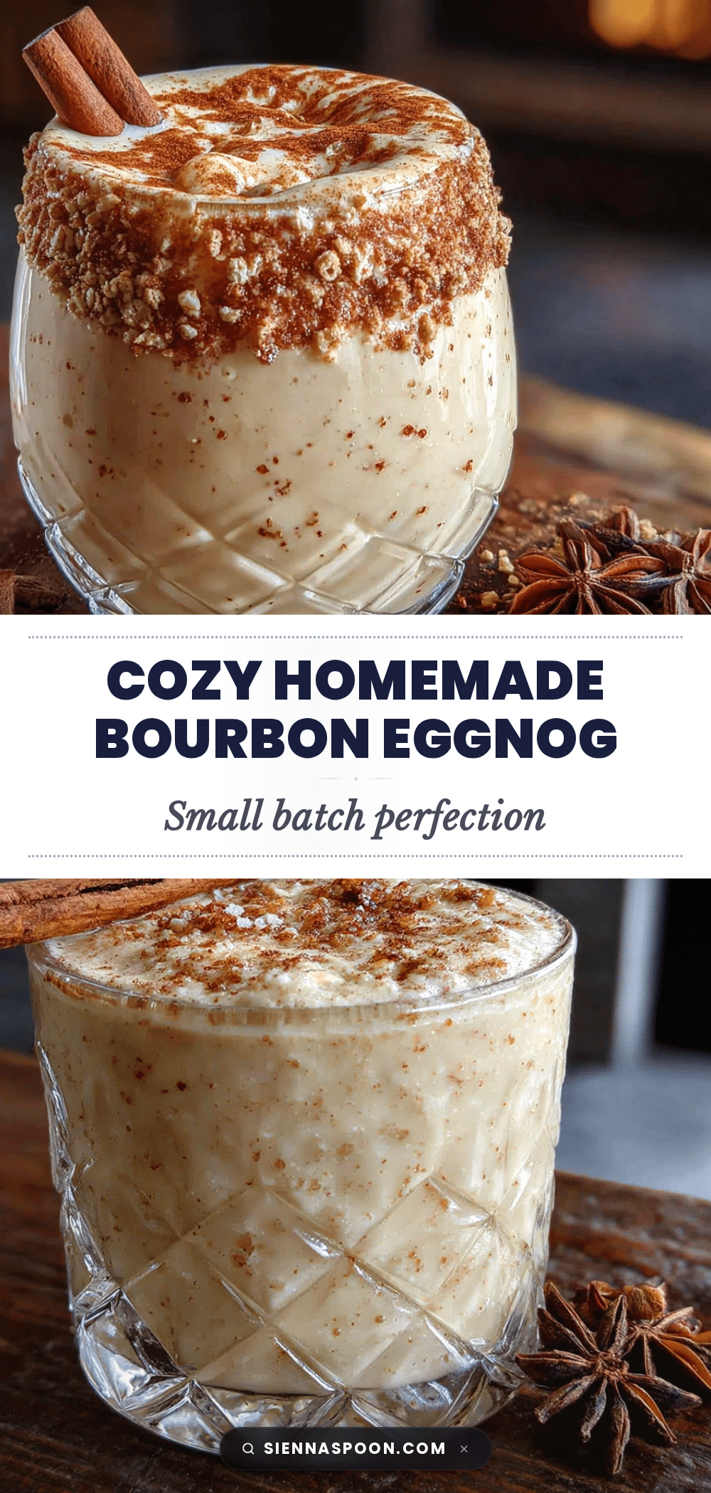 easy homemade bourbon eggnog for two recipe