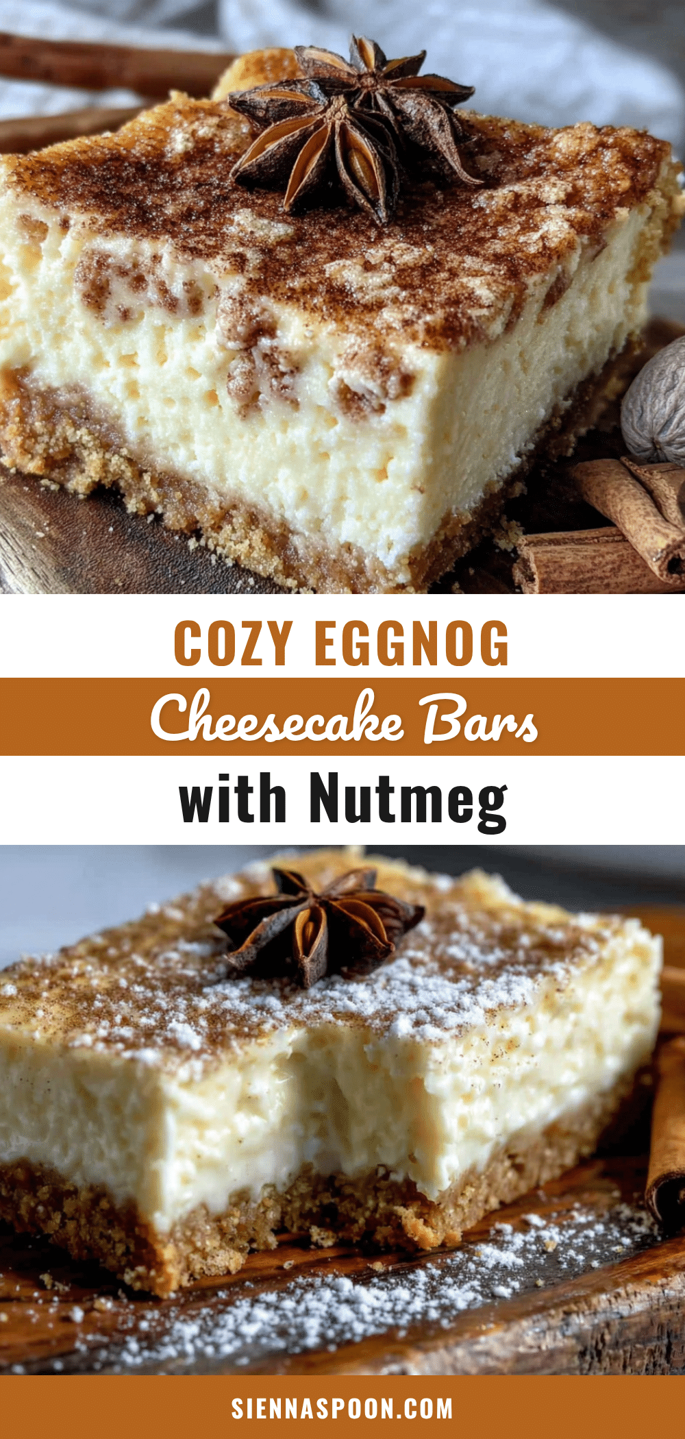 eggnog cheesecake bars recipe